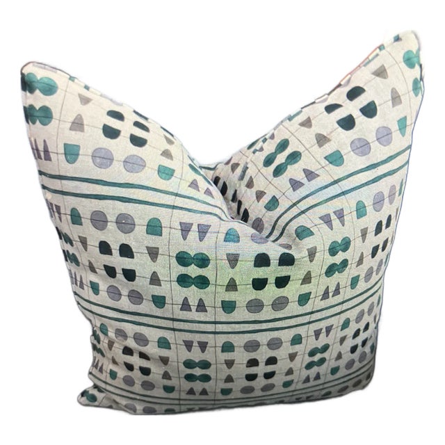 Radish Moon Aerial Blues Pillow Cover For Sale