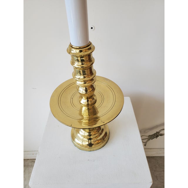 Metal 20th Century Traditional Brass Lamp For Sale - Image 7 of 9