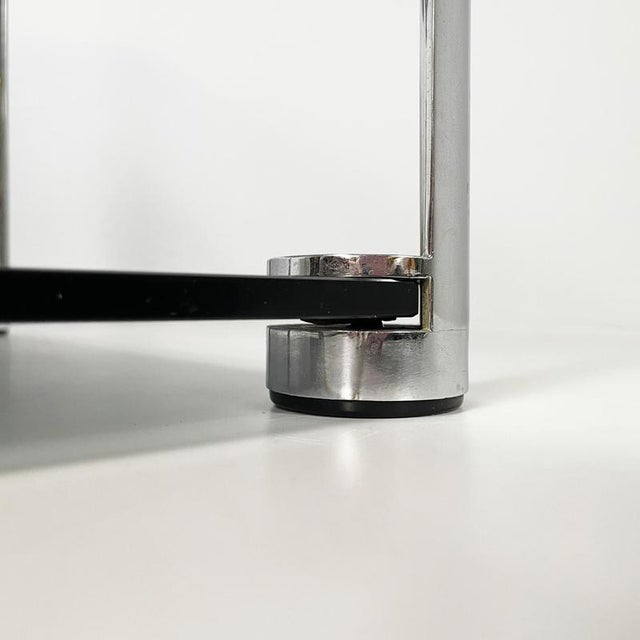 Italian Modern Coffee Tables in Smoked Glass and Chromed Metal, 1980s, Set of 2 For Sale - Image 18 of 18