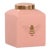 Pink Coral Ceramic Bee Ginger Jar For Sale