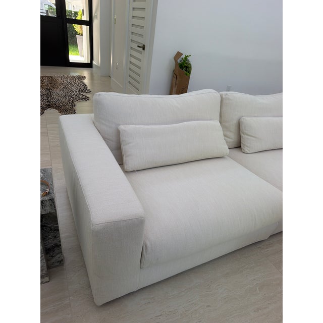 Cloud modular track arm 4 piece Sofa. Barely use almost new