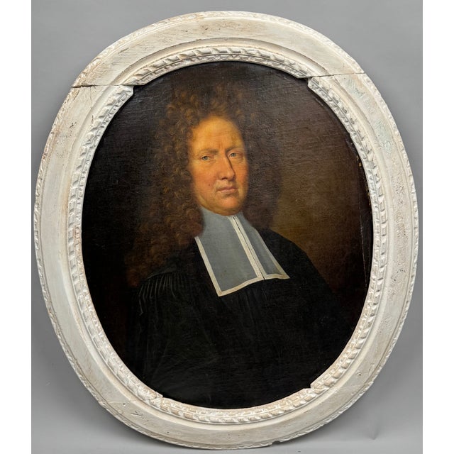 Unknown, Portrait of a Magistrate, 1800s, Oil on Canvas For Sale - Image 12 of 12