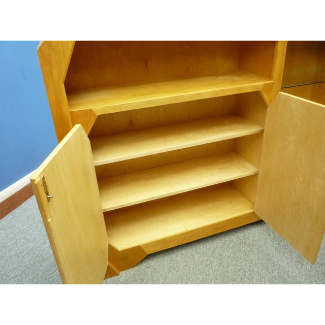 Wood Anthroposophical Cabinet by Felix Kayser for Schiller Möbel, 1930s For Sale - Image 7 of 16