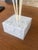 Vintage Flower Sculpture With White Marble Base For Sale - Image 6 of 6
