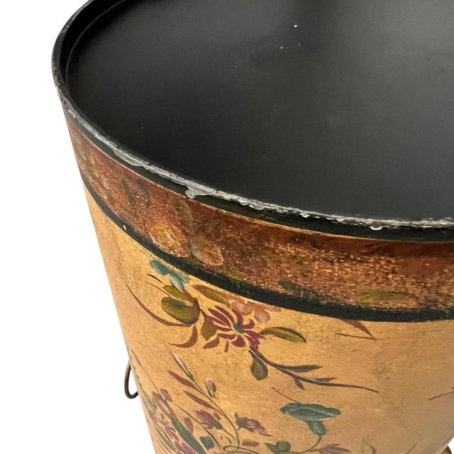 Metal Vintage Toleware Style Umbrella Stand For Sale - Image 7 of 7