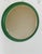 1960s Wood with Green Frame Round Mirror, 1960s For Sale - Image 5 of 8