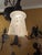 Circa 1910’s Art Nouveau Chandelier With Etched Palm Motif Shades For Sale - Image 9 of 9