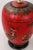 Ceramic Vintage Chinoiserie Red Ginger Jar Lamp With Figured in White and Gold Color For Sale - Image 7 of 11