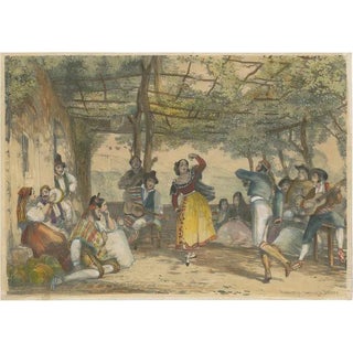 Lewis, Peasants Dancing the Bolero, 1836, Paper For Sale