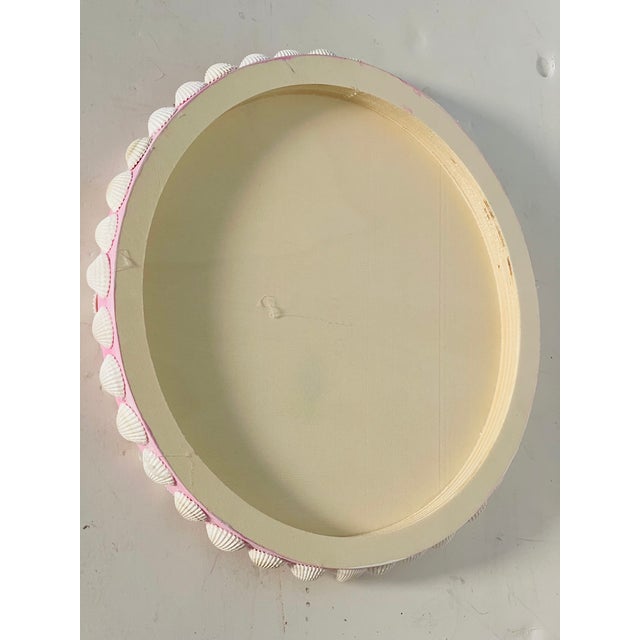 Shell Sea Shell Round Wall Panel Pink Rose Designed by Elia For Sale - Image 7 of 7