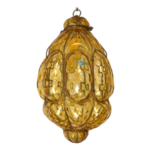 1970s Venetian Glass Lantern Hand Blown