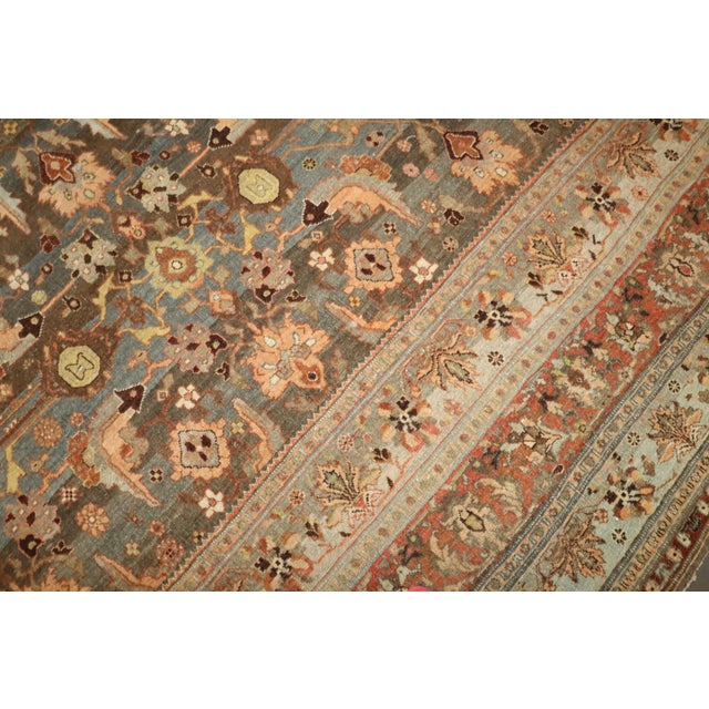 Zabihi Collection Antique Persian Oversize Bidjar Rug For Sale In New York - Image 6 of 9
