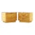 Milo Baughman Style Lane Mid Century Burlwood Nightstands - Pair For Sale