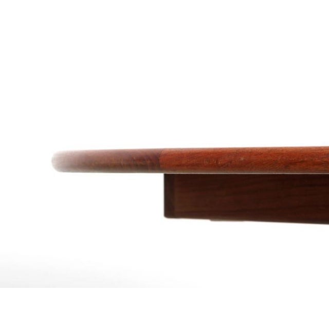 1960s Mid-Century Scandinavian Modern Oval Dining Table in Teak, 1960s For Sale - Image 5 of 11