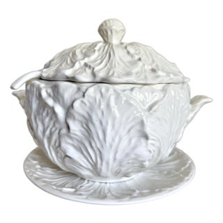 1978 Cabbage Shaped Lidded Ceramic Tureen by Whittier Pottery For Sale