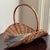 Farmhouse Vintage Rustic European-Style Flower Gathering Basket For Sale - Image 3 of 12