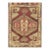 1890s Antique Warm Red Medallion Tortoise Turkish Knotted Pile Decorative Rug For Sale