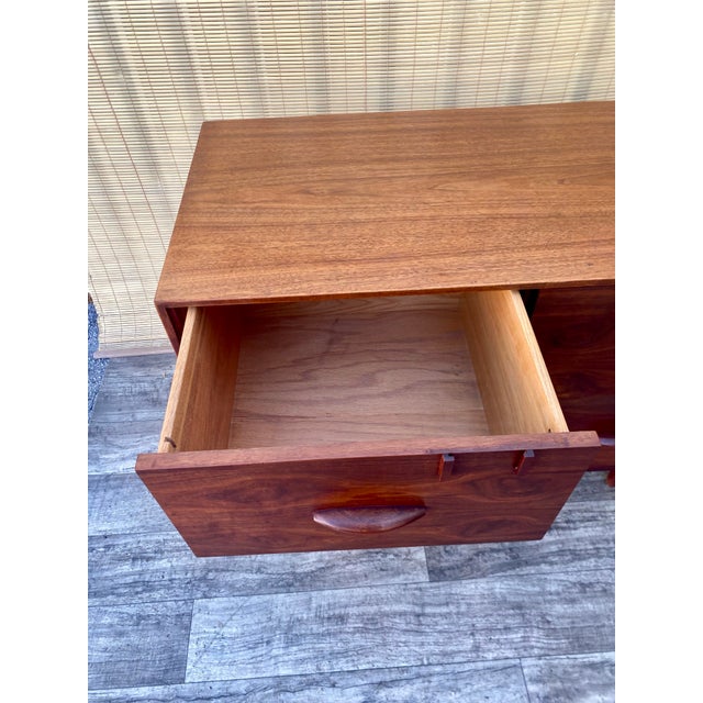 Vintage Wooden File Cabinet Jens Risom Style. For Sale In Miami - Image 6 of 12