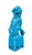 Vintage Chinese Turquoise Blue Glazed Foo Dog – Guardian Lion – Hollywood Regency / Chinoiserie For Sale In Houston - Image 6 of 11