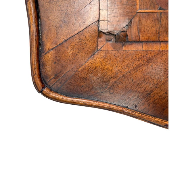 Brown 18th Century Louis XV Tiered Marquetry Table For Sale - Image 8 of 8
