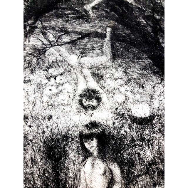 Edouard Goerg - Magic Jungle - Original Etching 1946 For Sale - Image 4 of 10