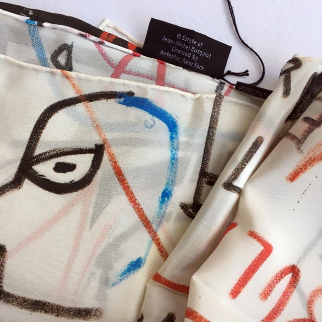 2010s Jean-Michel Basquiat Silk Scarf For Sale - Image 5 of 7