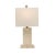 Name: Azure Clear Accent Lamp Size: 19"H x 10"W x 7"D Organic, yet timelessly modern -- Azure is our solid textured glass...