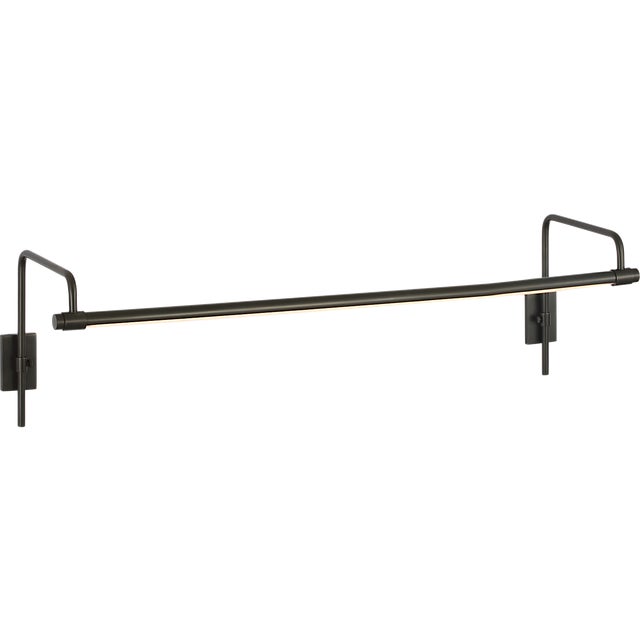 Metal Thomas O'Brien for Visual Comfort Signature Kidd 30" Frame Mount Picture Light in Bronze For Sale - Image 7 of 14