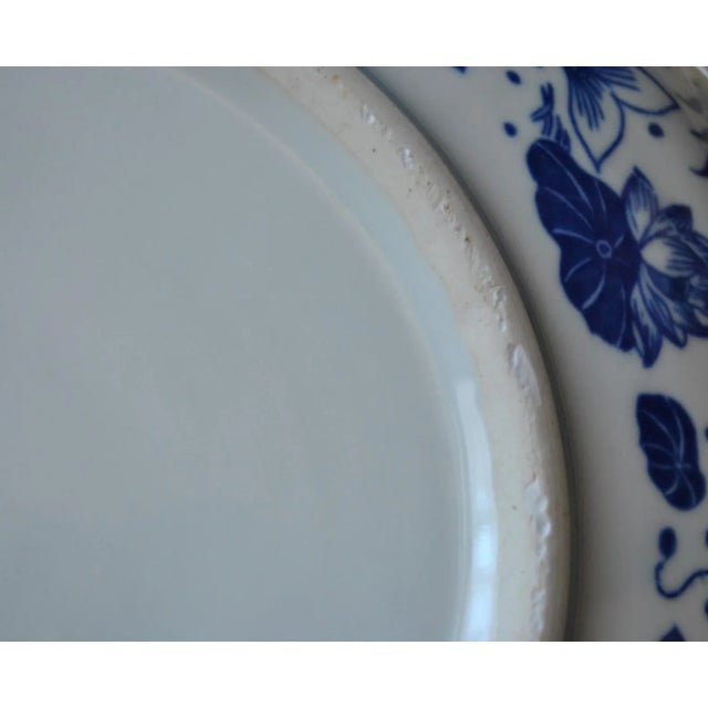 Blue Blue and White Chinese Export Japanese-Market Platter Six Character Reign Mark Zhuanshu Script For Sale - Image 8 of 12