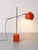 1960s/70s Orange Orb Eyeball Lamp Attributed to Robert Sonneman for George Kovacs.
