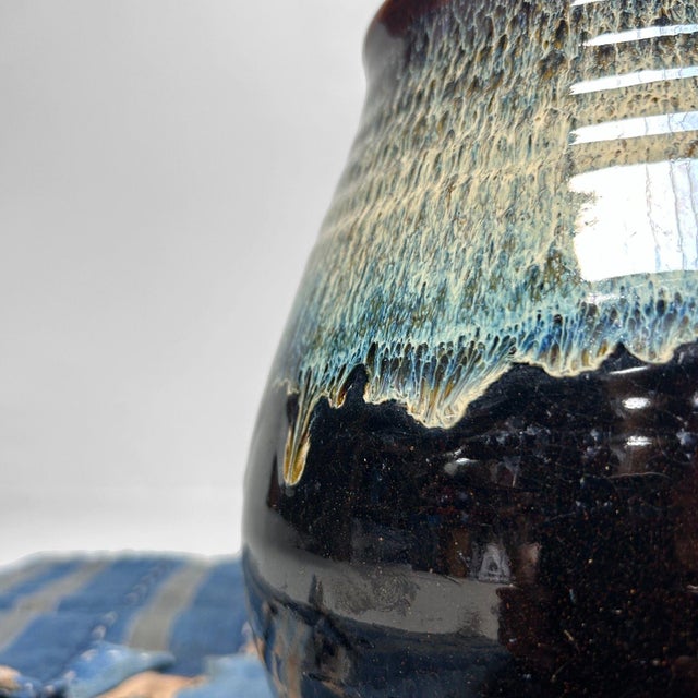 Japanese Ikebana Flower Vase Koishiwara-Yaki, 1970s For Sale - Image 6 of 14