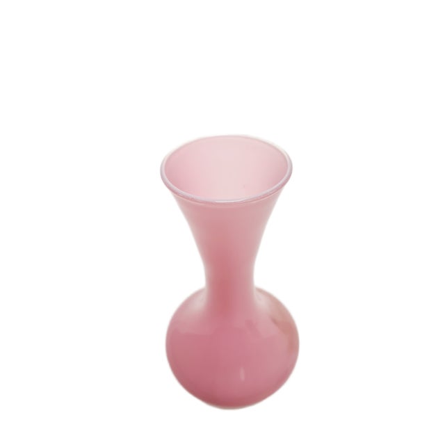 Glass Glass Vase attributed to Stelvia for Empoli, Italy, 1950s For Sale - Image 7 of 8