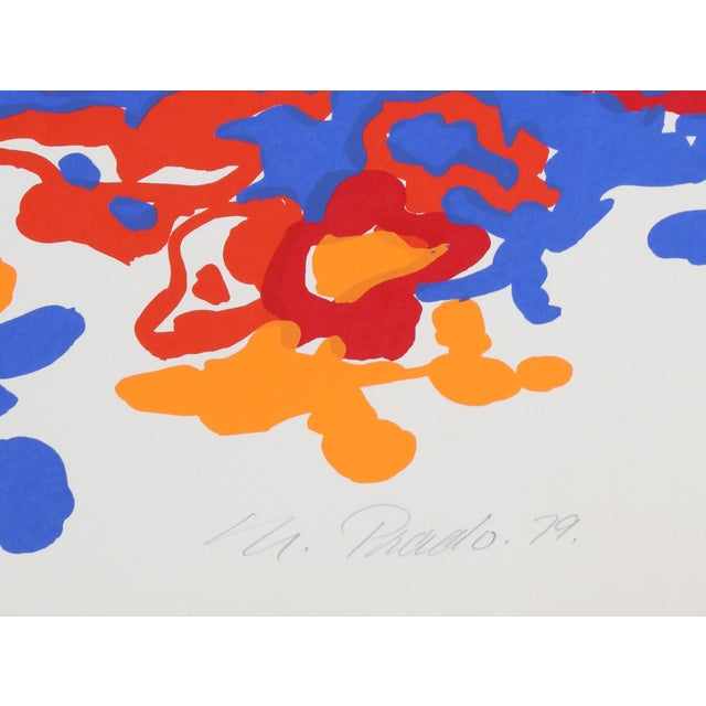 Floral Landscape by Nadine Prado, Mexican/French (1940) Date: 1979 Screenprint, Signed in Pencil Edition of AP Size: 30...