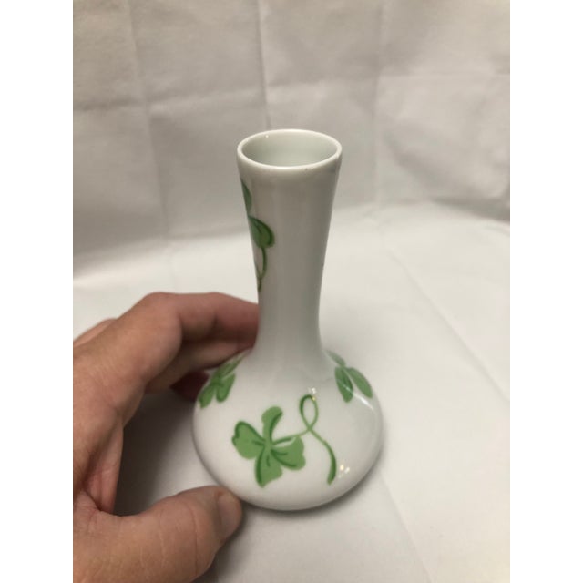Vintage D. Porthault printed Limoges clover pattern 5” bud vase. Great condition. Wonderful high-end design piece, no...