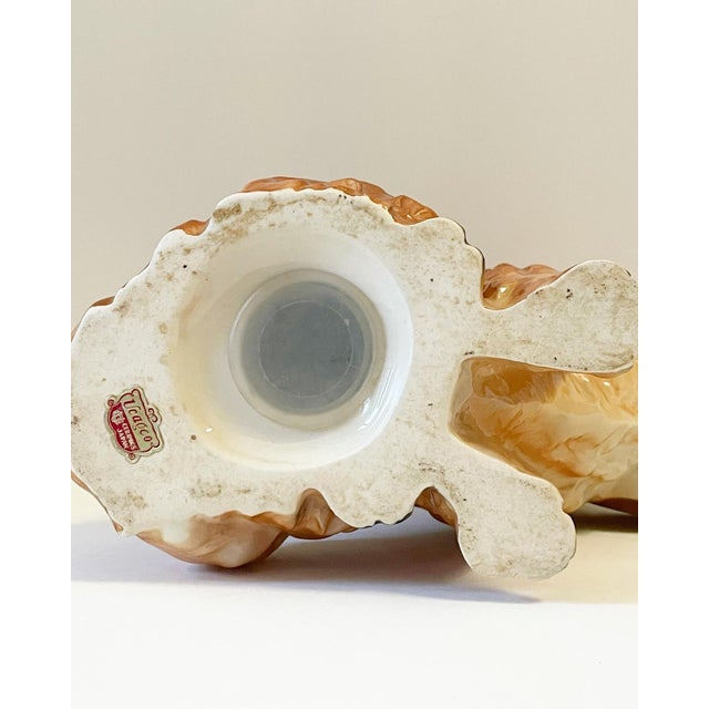 Large Vintage Ceramic and Glazed St. Bernard Dog Bank For Sale - Image 9 of 11