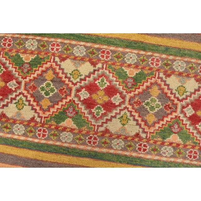 Textile Khorjin Runner 2’8” X 9’4” Multicolor Wool Tribal Hand-Knotted Oriental Rug For Sale - Image 7 of 13