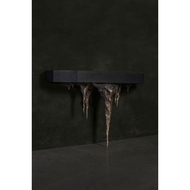 Disenchanted Console Table in Cast Bronze by William Guillon For Sale - Image 6 of 10