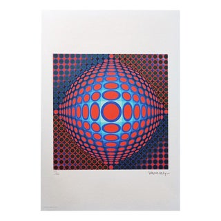 Victor Vasarely, Spadem-Paris, 1970s, Lithograph on Paper For Sale