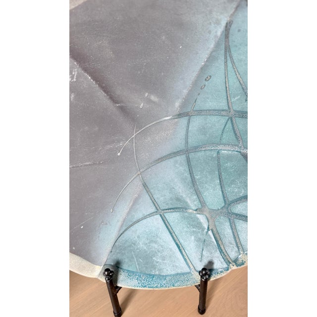 Vintage 1994 Tony Evans Raku Pottery Large Charger Platter Studio Art For Sale In Tampa - Image 6 of 6