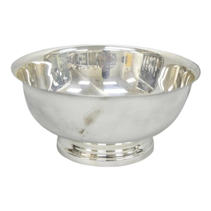 Vintage Gorham Yc 781 Silver Plated 9" Round Modern Serving Bowl