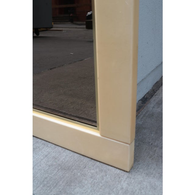 1980s Pair of Lacquered Parchment Modernist Mirrors For Sale - Image 15 of 18