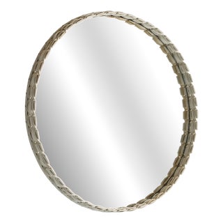 Vintage Wooden Framed Mirror, 1970s For Sale