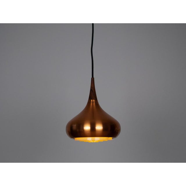 Vintage Aluminum Orient Pendant Lamps by Jo Hammerborg for Fog and Mørup, 1963, Set of 2 For Sale - Image 5 of 13