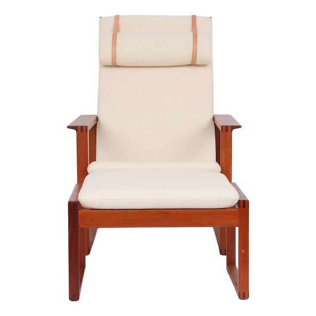 Vintage Model 2254 and 2248 Mahogany Seating by Børge Mogensen for Fredericia, 1960s, Set of 2 For Sale