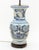 Chinese Blue and White Porcelain Vase Mounted as a Table Lamp, decorated with florals, birds and si bats, brass hardware...