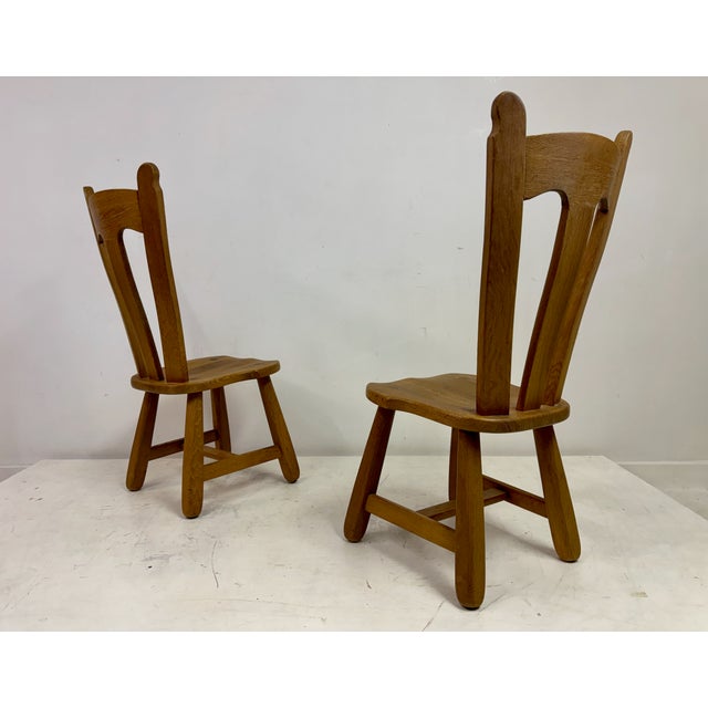 Oak Dining Chairs by De Puydt, 1970s, Set of 10 For Sale - Image 12 of 17