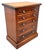 Walnut Miniature Chest, 1880s For Sale - Image 3 of 8