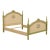 Vintage French Provincial Hand Painted Cottage Bed For Sale