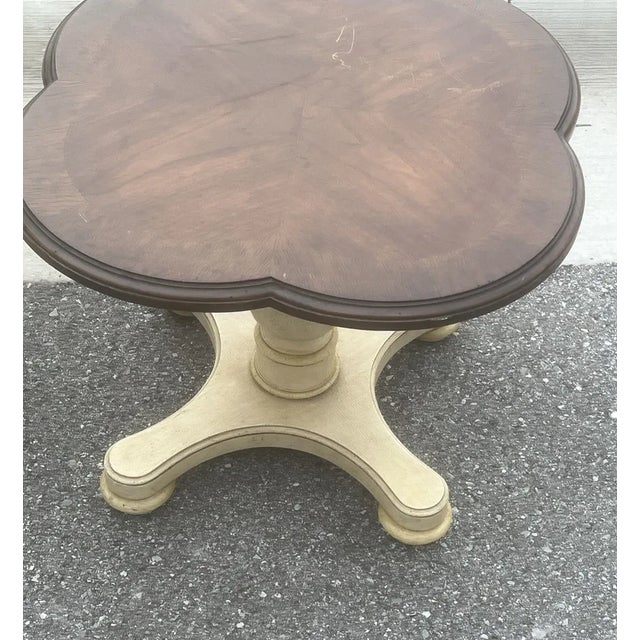 Vintage Drexel Heritage French Country Quatrefoil End Tables For Sale - Image 9 of 9