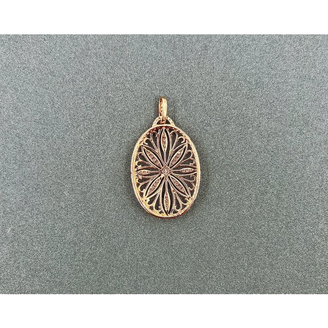 1.38 Ct Diamond Pendant Necklace For Sale - Image 4 of 5